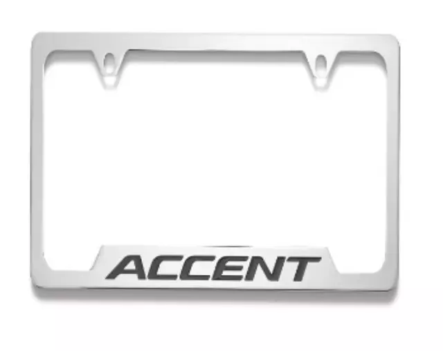 J0F39AM000 - Exterior: 2007-2022 Hyundai Accent - License Plate Frame - 3 And 4 Door for Hyundai: Accent Image