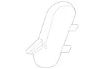 16792012127P82 - Body: Hinge Cover for Mercedes-Benz Image