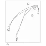 20786016858P19 - : Seat Belt Lap And Shoulder Belt for Mercedes-Benz Image