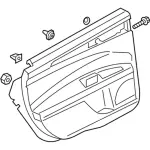HS7Z5427406JA - Body: Door Trim Panel for Ford: Fusion, Police Responder Hybrid, SSV Plug-In Hybrid Image