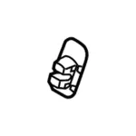 CE8Z54666L75AB - Body: Seat Back Frame Bezel for Ford: Fiesta Image