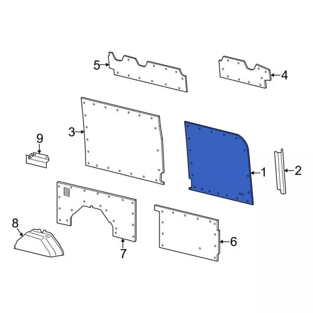 CK4Z6142411M - Body: Front Panel for Ford Image