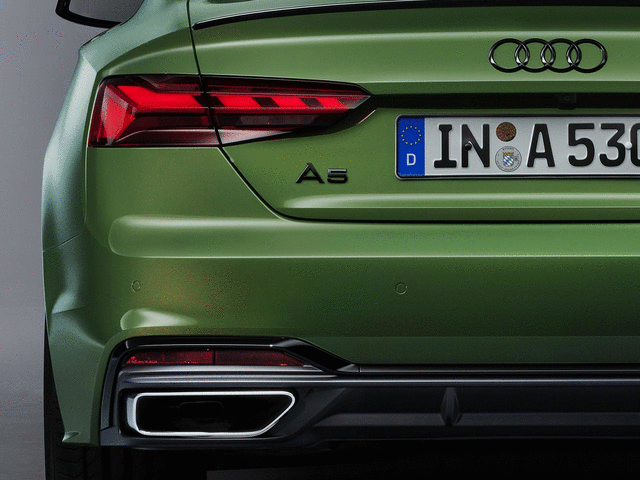 8W6071803 - Exterior: A5 Emblem- Black for Audi: A5 Quattro, A5 Sportback Image