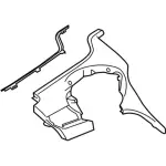 EJ7Z78044D70AC - Body: Top Panel for Lincoln: MKC Image