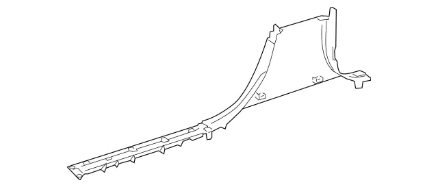 16468032359051 - Body: Lower Center Pillar Trim for Mercedes-Benz Image