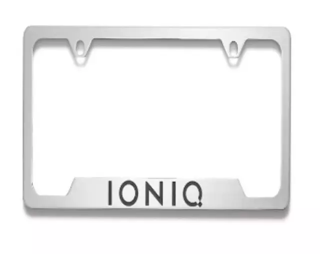 G2F39AM000 - Exterior: 2020-2021 Hyundai Ioniq - License Plate Frame, Thick Frame Ioniq Logo for Hyundai: Ioniq Image