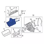 HC3Z6582D - : Valve Cover for Ford: F-250 Super Duty, F-350 Super Duty, F-450 Super Duty, F-550 Super Duty Image