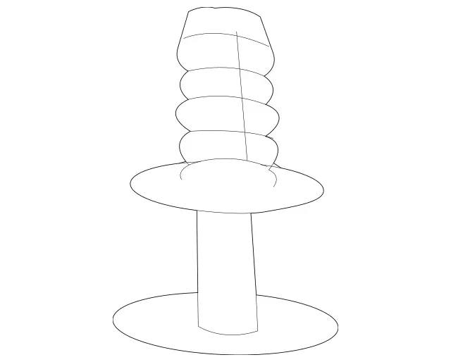 14099005929C75 - Body: Handle Rivet for Mercedes-Benz Image