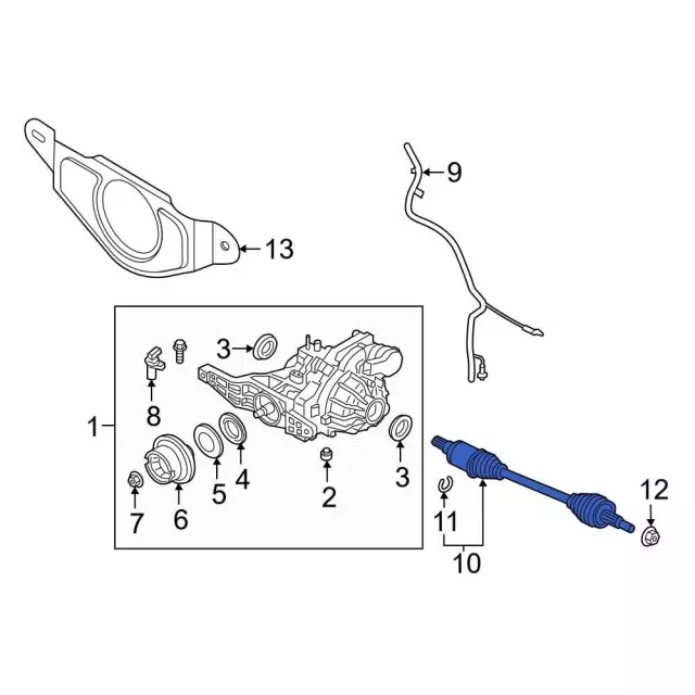 Axle Assembly - Ford (PX6Z-4K138-C)
