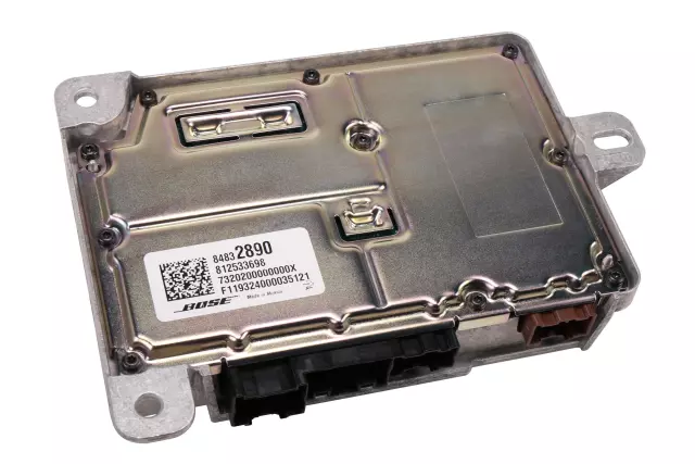 84832890 - Body: Amplifier for Cadillac: Escalade ESV | Chevrolet: Silverado 1500, Silverado 1500 LD, Silverado 2500 HD, Silverado 3500 HD, Suburban, Tahoe | GMC: Sierra 1500, Sierra 1500 Limited, Sierra 2500 HD, Sierra 3500 HD, Yukon, Yukon XL Image