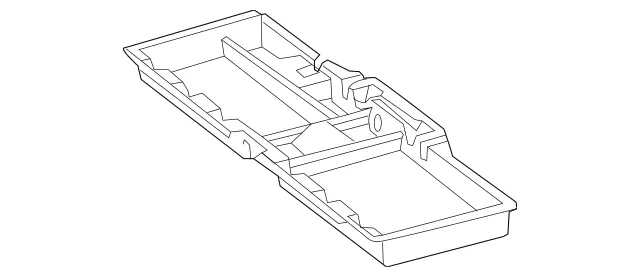 1668400100 - Trim and Lining: Stowage Compartment for Mercedes-Benz: GL350, GL450, GL550, GL63 AMG, GLS350d, GLS450, GLS550, GLS63 AMG Image image