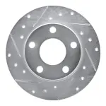 63173022L - : DFC Brake Rotor - Drilled and Slotted - Silver for DYNAMIC FRICTION Image