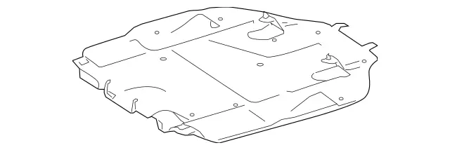 1645201270 - Body: Rear Shield for Mercedes-Benz Image