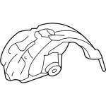 2C3Z16E555AA - Body: Insulator for Ford: Excursion, F-250 Super Duty, F-350 Super Duty, F-450 Super Duty, F-550 Super Duty Image