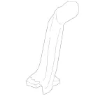 2215280109 - Chassis Sheet Metal/Air Intake: Pipe Piece for Mercedes-Benz Image