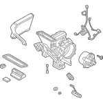 YK364 - : Evaporator Assembly for Ford: Transit-150, Transit-250, Transit-350, Transit-350 HD Image