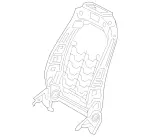 9103505 - Front Seat: Backrest Frame for Mercedes-Benz: 180A, 180b, 220a, A220, A35 AMG, EQB 250+, EQB 300, EQB 350, GLA250, GLA35 AMG, GLA45 AMG, GLB250, GLB35 AMG, Sprinter 1500, Sprinter 2500, Sprinter 3500, Sprinter 3500XD, Sprinter 4500 Image