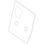 16692301227M79 - Body: Seat Back Panel for Mercedes-Benz Image