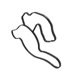 68391488AB - 5.7L HEMI Gas; Engine: Water Pump Gasket for Chrysler: Aspen | Dodge: Durango, Ram 1500, Ram 2500, Ram 3500 | Jeep: Grand Wagoneer, Wagoneer | Ram: 1500, 1500 Classic, 2500, 3500 Image