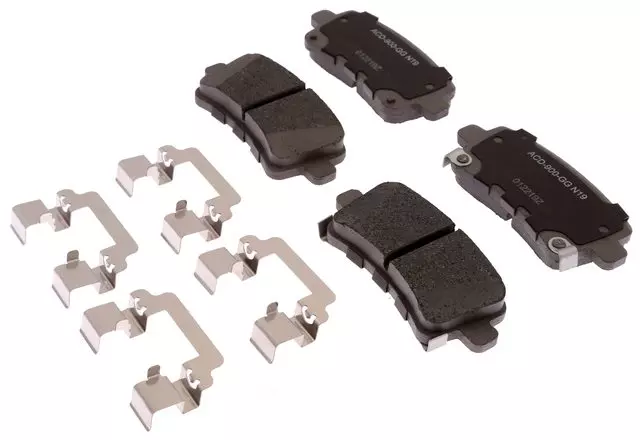 19387602 - : Ceramic Rear Disc Brake Pad Set With Clips for GM Image