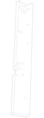 9066300110 - Body: Inner Pillar for Mercedes-Benz Image