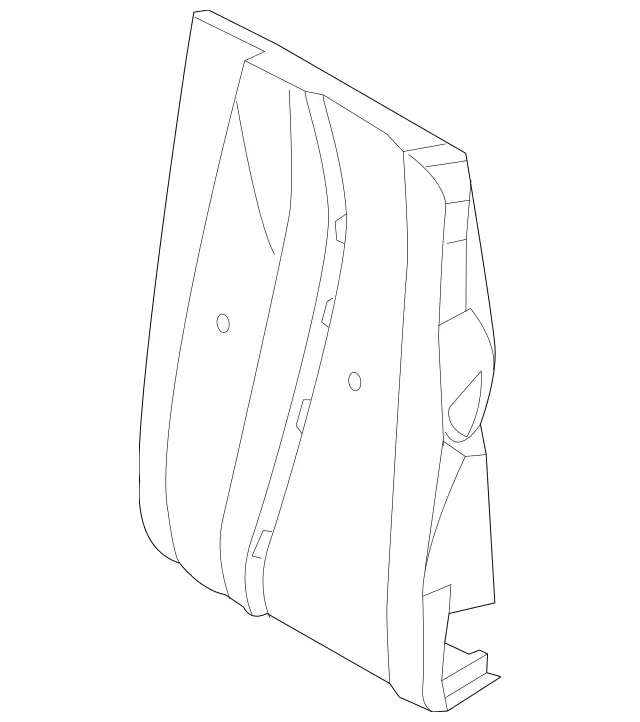 2389200501 - Rear Seat Bench: Padding, Rr Seat Backrest for Mercedes-Benz: E400, E450, E53 AMG Image image