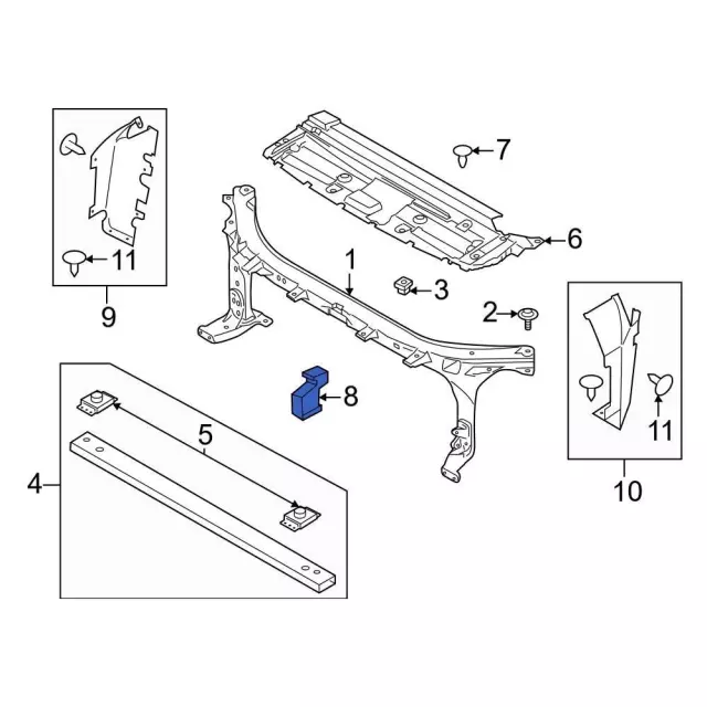 ML3Z8327F - : Air Deflector for Ford: F-150 Image