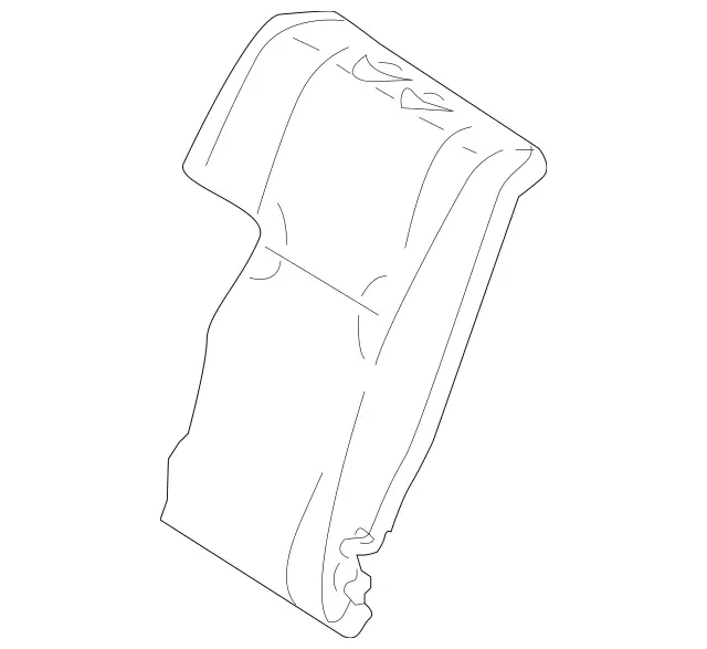 2049200216 - Rear Seat: Padding for Mercedes-Benz: C250, C300, C350 Image image