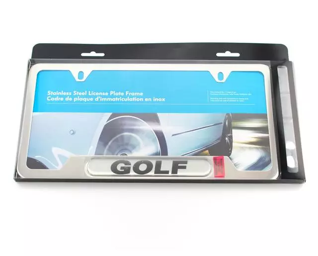 License Plate Frame - Golf - Polished - Volkswagen (5G0-071-801)