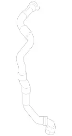 2055016501 - Radiator: Coolant Hose for Mercedes-Benz: C63 AMG, C63 AMG S Image