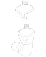 2308600064 - Windshield Washer, Emergency Equipmt: Fitting for Mercedes-Benz Image