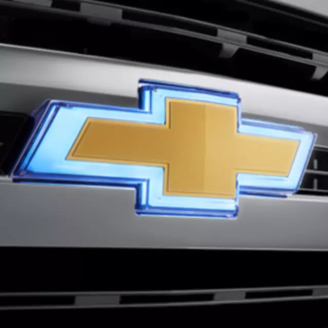 85515612 - Exterior: Exterior Emblem, Illuminated, Gold for GM Image