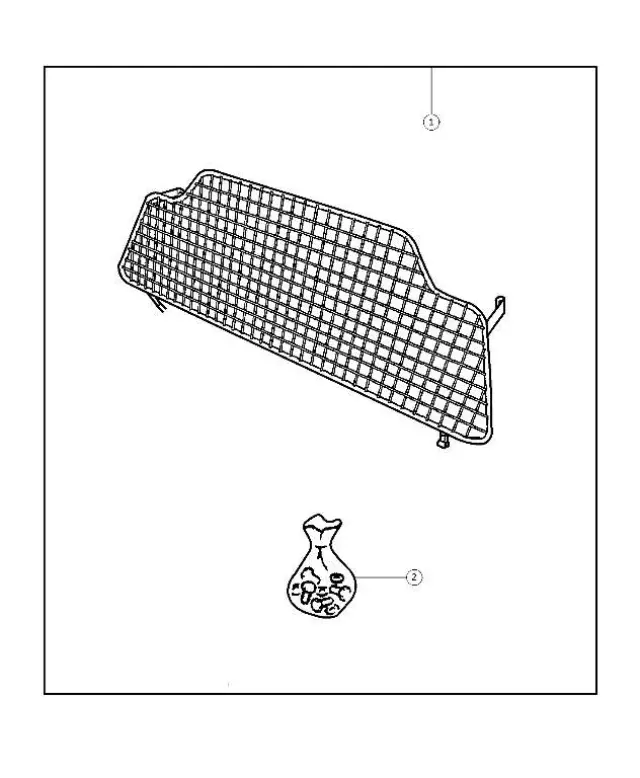 Dog Guard Guard Kit - Mopar (82206855)