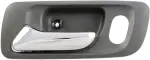 82242 - : Interior Door Handle Front Left Chrome + Green for Dorman Image