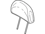 AE6Z78611A08EA - Body: Headrest, Outer for Mercury: Mariner Image