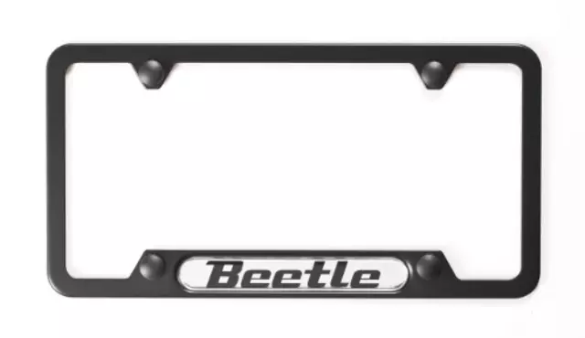 5C0071801K - Exterior: License Plate Frame - Beetle - Black for Volkswagen: Beetle Image