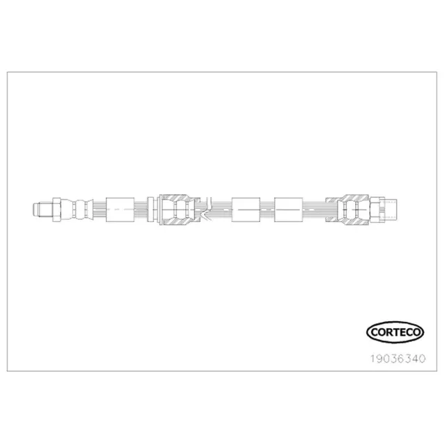 19036340 - : Corteco Brake Hydraulic Hose for Corteco Image