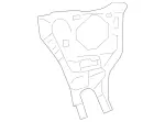 1648852865 - Attachment Parts: Basic Carrier for Mercedes-Benz: ML320, ML350, ML450, ML500, ML550, ML63 AMG Image