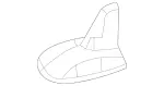 21282703289999 - Electrical: Antenna Cover for Mercedes-Benz Image