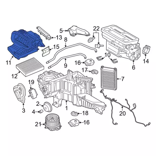 Cabin Air Intake Duct - Ford (HL3Z-19A618-AD)