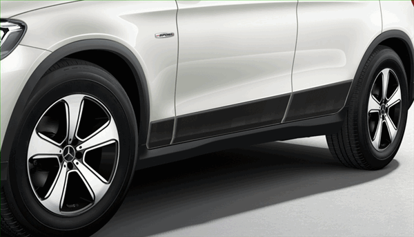 2537254700 - Exterior: Design Side Trim - 8-Piece - Grained for Mercedes-Benz: GLC300, GLC43 AMG Image