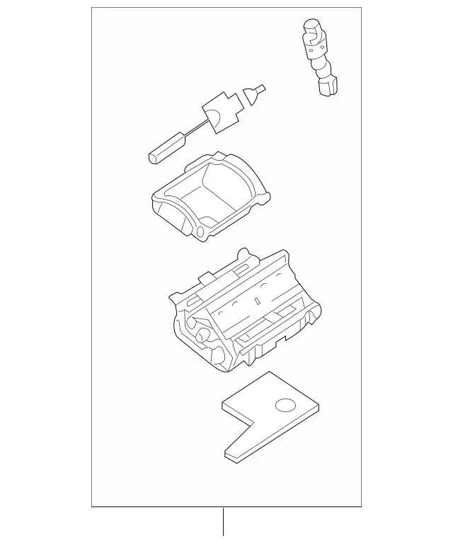 20968005509051 - Body: Ashtray Housing for Mercedes-Benz Image