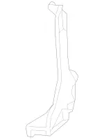 2055450040 - : Holder for Mercedes-Benz: C350e, C400, C43 AMG, C450 AMG, C63 AMG, C63 AMG S Image