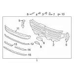 JL1Z8200AD - Body: Grille Assembly for Ford: Expedition Image