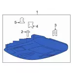 HC3Z28519A58EN - Body: Overhead Console for Ford Image