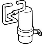 6R3Z19C836AA - HVAC: Accumulator for Ford: Mustang Image