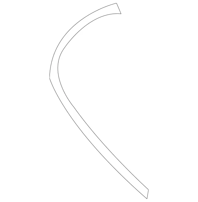 211885242164 - Attachment Parts: Trim Strip for Mercedes-Benz: E320, E500, E55 AMG Image