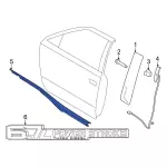 ML3Z1625596C - Body: Belt Molding for Ford: F-150, F-150 Lightning, F-250 Super Duty, F-350 Super Duty, F-450 Super Duty Image