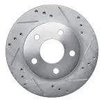 63154020R - : DFC Brake Rotor - Drilled and Slotted - Silver for DYNAMIC FRICTION Image