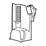 CK4Z6131113YC - Body: Rear Molding for Ford Image